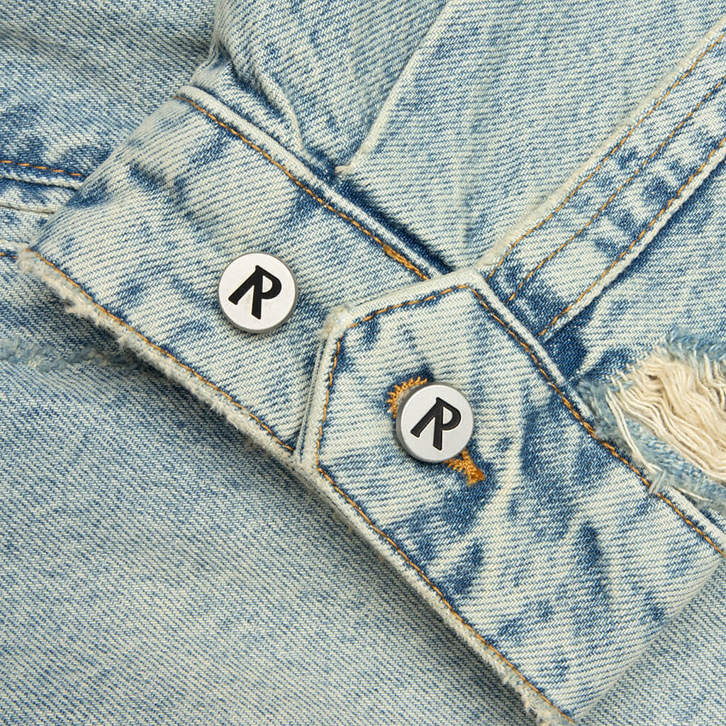 Represent x Guns N' Roses Denim Jacket - Light Vintage Blue
