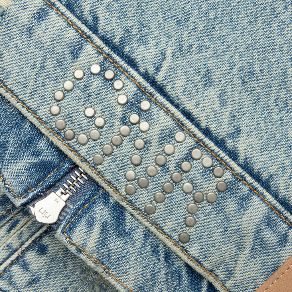 Represent x Guns N' Roses Denim Jacket - Light Vintage Blue