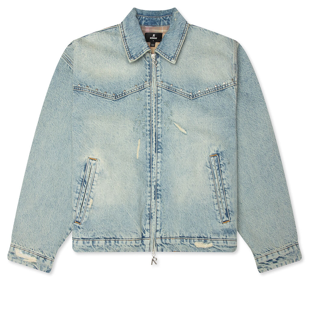 Represent x Guns N' Roses Denim Jacket - Light Vintage Blue