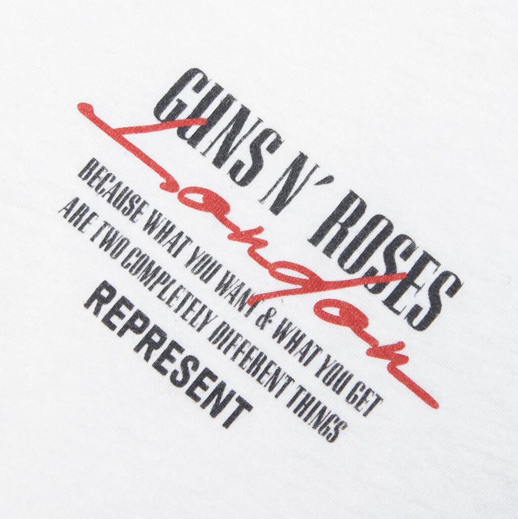 Represent x Guns N' Roses Tour T-Shirt - Flat White