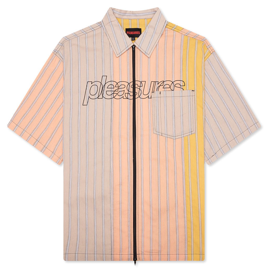 Garner Zip Shirt - Peach