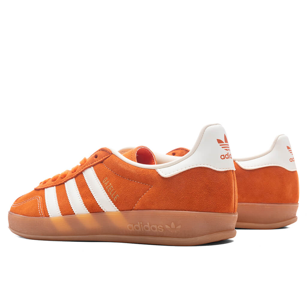 Gazelle Indoor - Orange/Off White/Gold Metallic