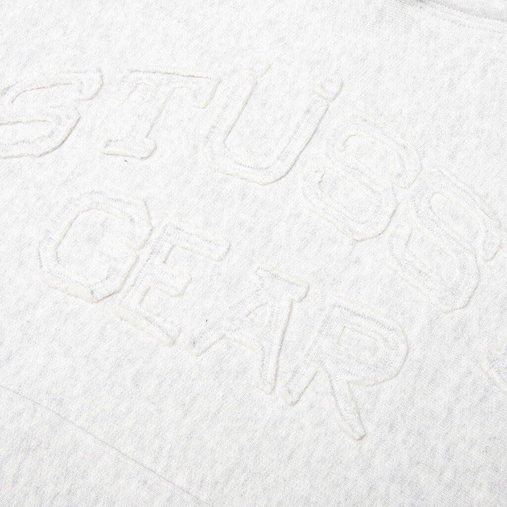 Gear Applique Hoodie - Ash Heather