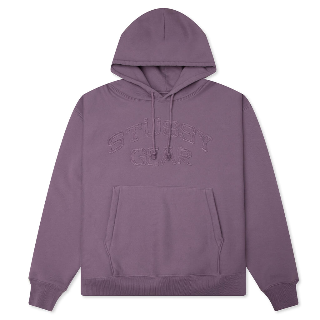 Gear Applique Hoodie - Purple
