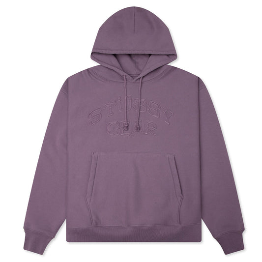 Gear Applique Hoodie - Purple