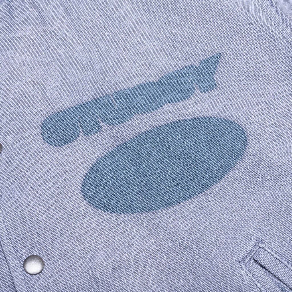 Ghost Logo Canvas Varsity - Blu
