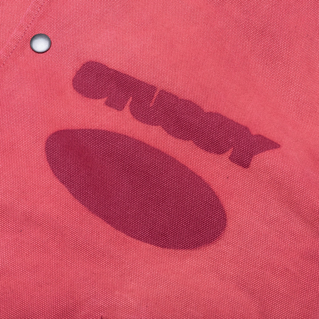 Ghost Logo Canvas Varsity - Red