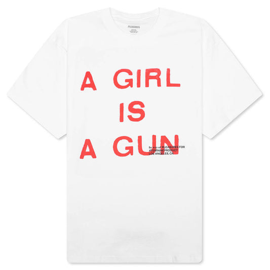 Girl Is A Gun T-Shirt - White