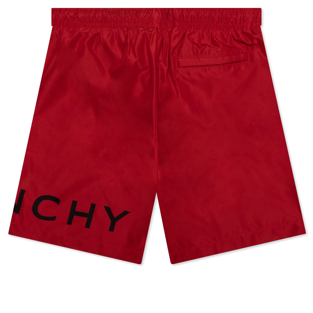 4G Long Swim Shorts - Vermillon