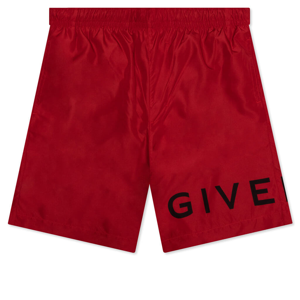 4G Long Swim Shorts - Vermillon