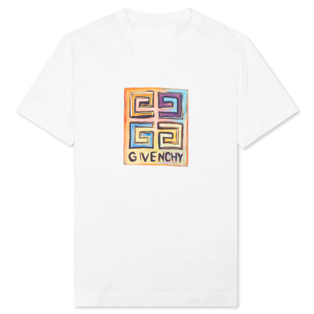 4G Sun Print Tee - White