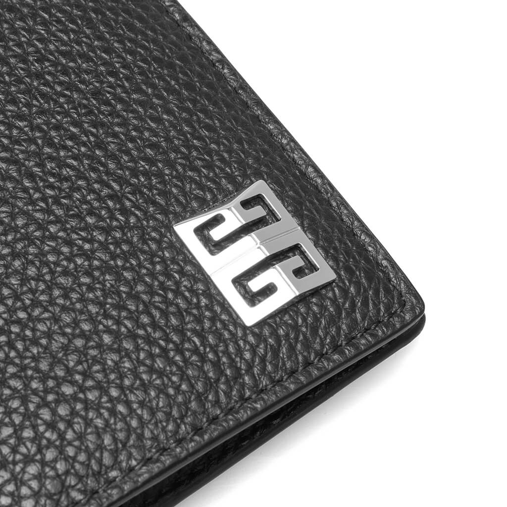 Grained Leather 4G Wallet - Black