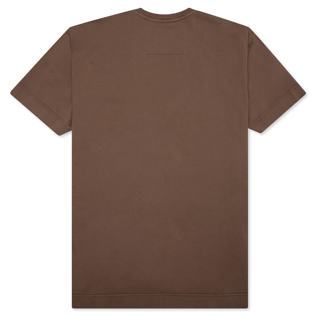 Barbed Wire Tufting Washed T-Shirt - Chocolate