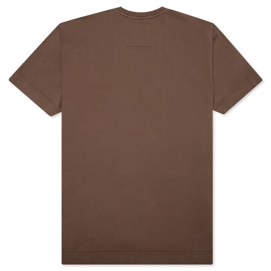Barbed Wire Tufting Washed T-Shirt - Chocolate