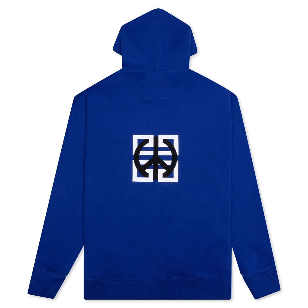 Classic Fit Branding Bonded Hoodie - Ocean Blue