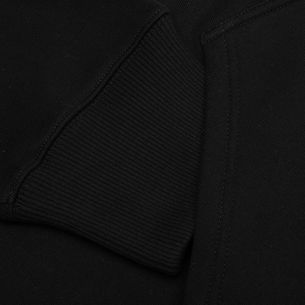Embroidered Hoodie - Black