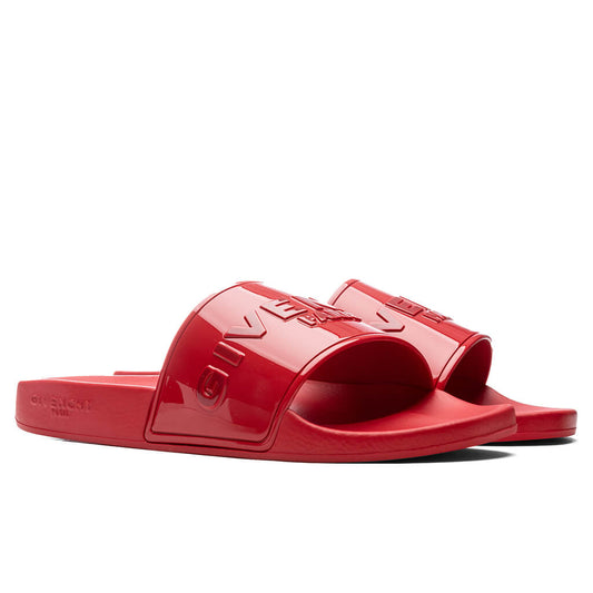 Slide Flat Sandal - Red