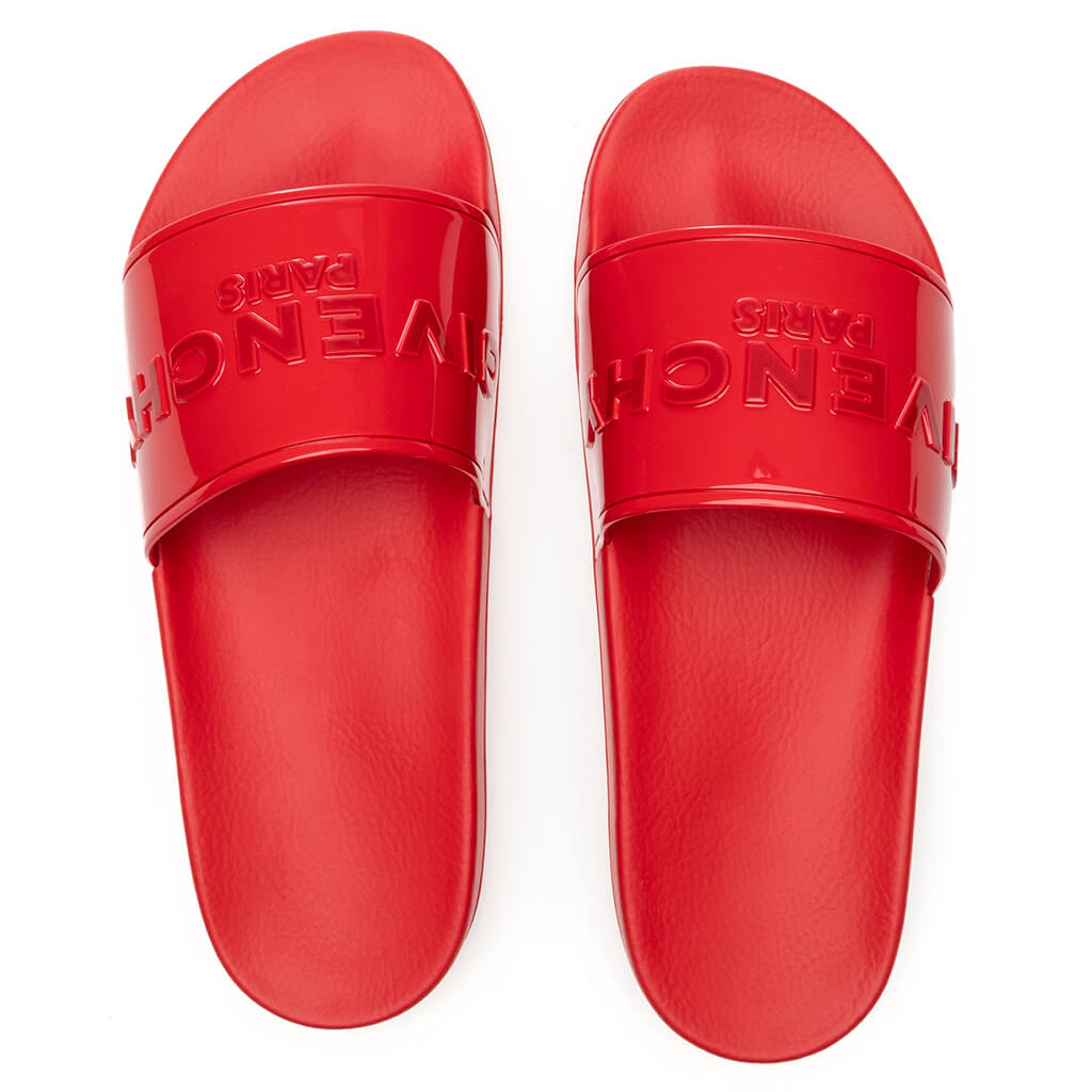 Slide Flat Sandal - Red