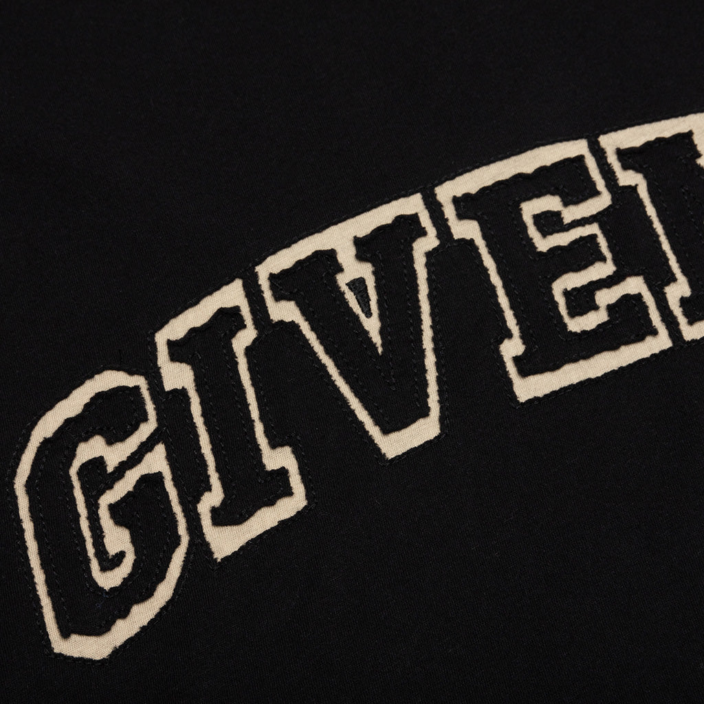 Varsity Logo Oversized T-Shirt - Black