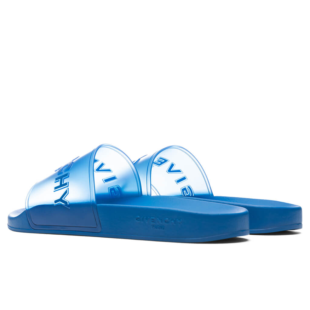 Slide Flat Sandals - Bright Blue