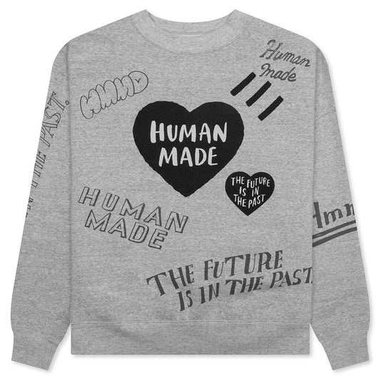 Graffiti Sweatshirt - Grey