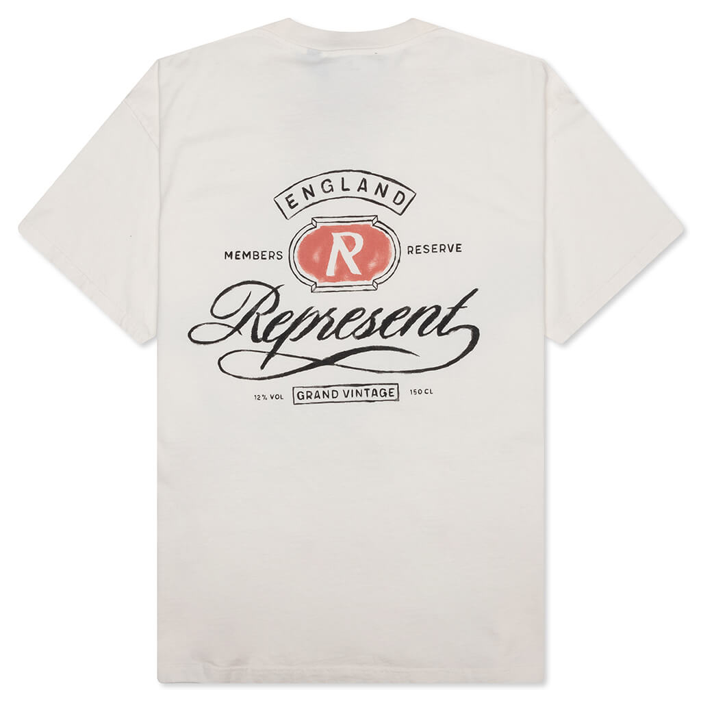 Grand Vintage Hand Drawn T-Shirt - Aged White