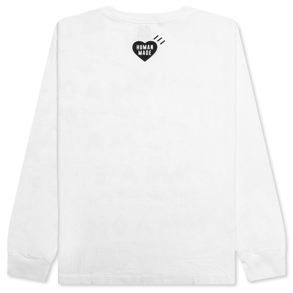 Graphic L/S T-Shirt - White