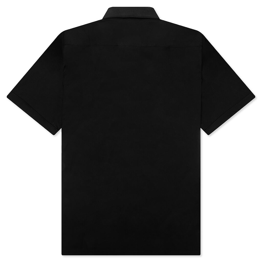 Gros Grain in Poplin Shirt - Black