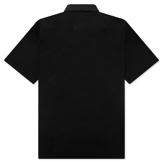 Gros Grain in Poplin Shirt - Black
