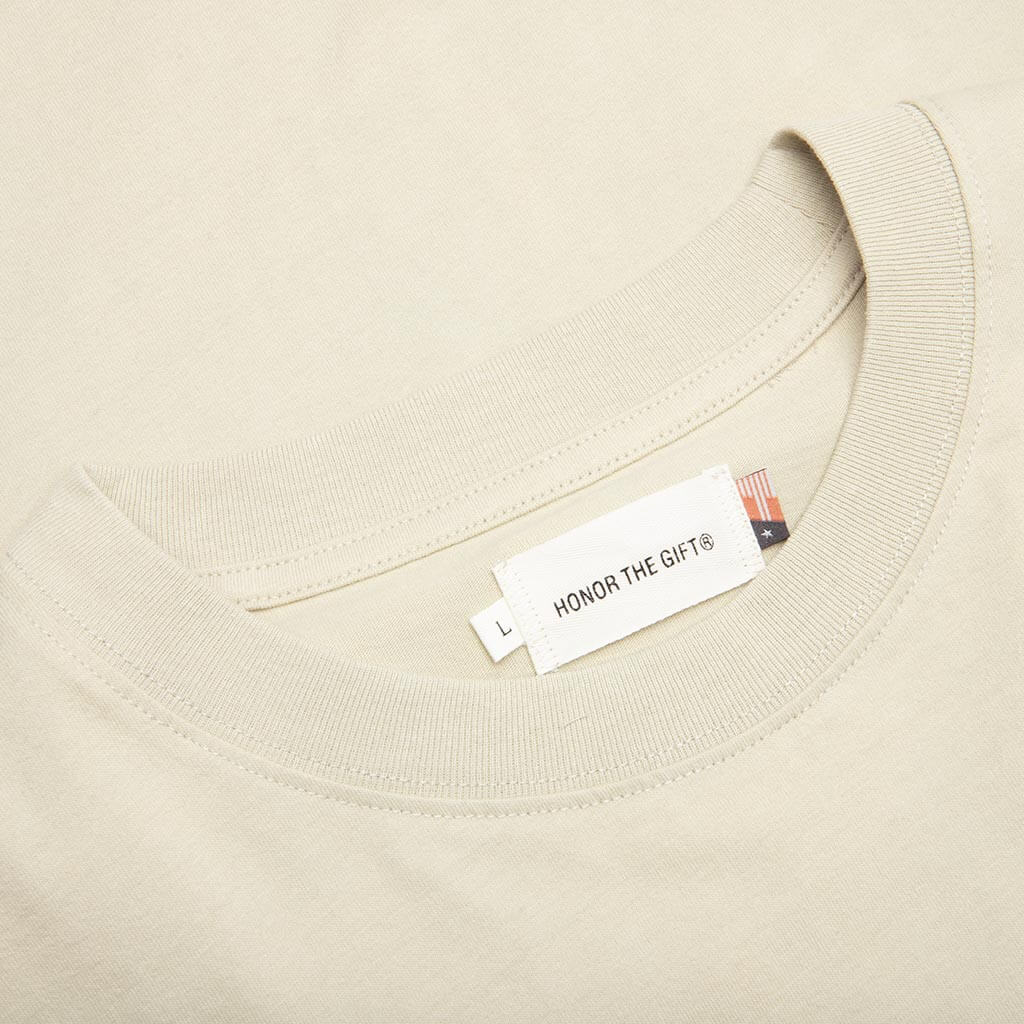 H Stamp Box Tee - Bone