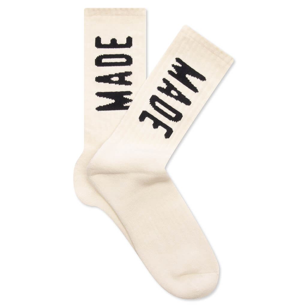 HM Logo Socks - White