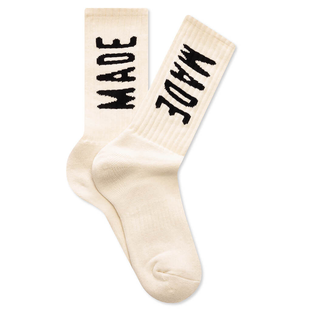 HM Logo Socks - White