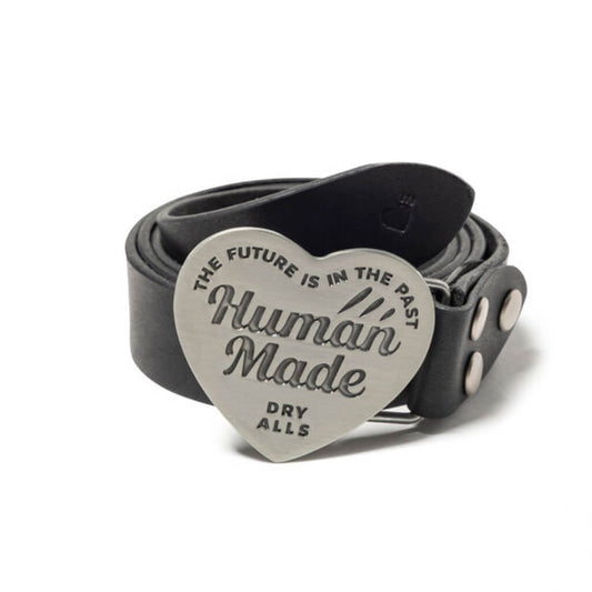 Leather Buckle Belt - Silver