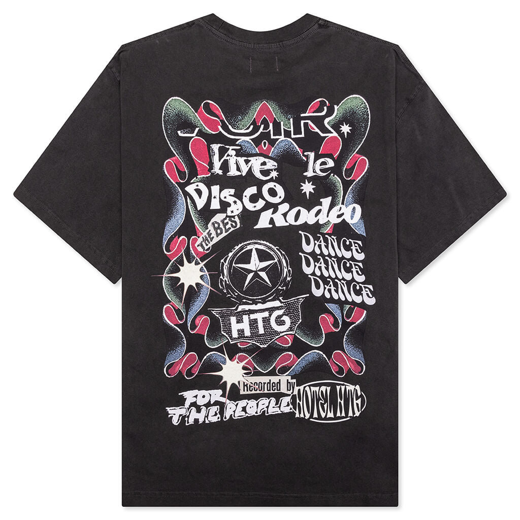HTG Hotel Collage S/S Tee - Black