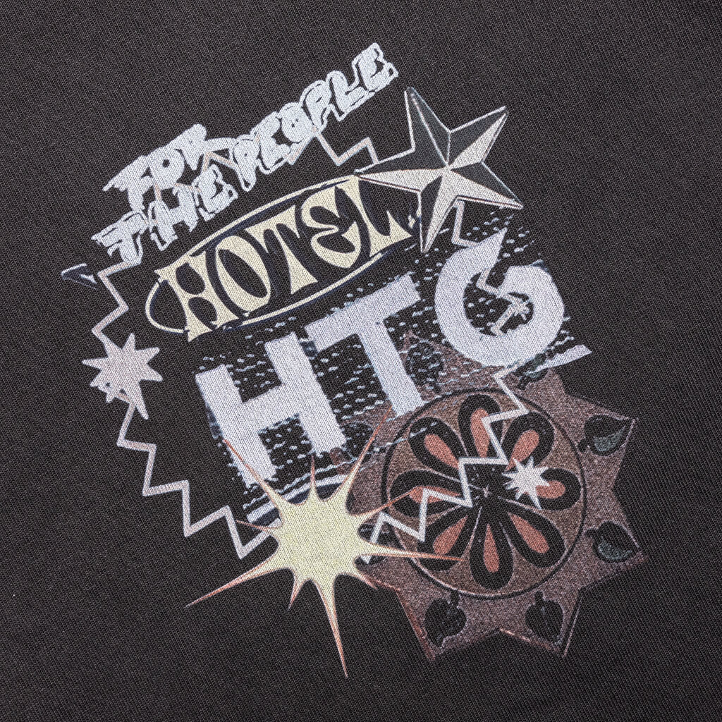 HTG Hotel Collage S/S Tee - Black