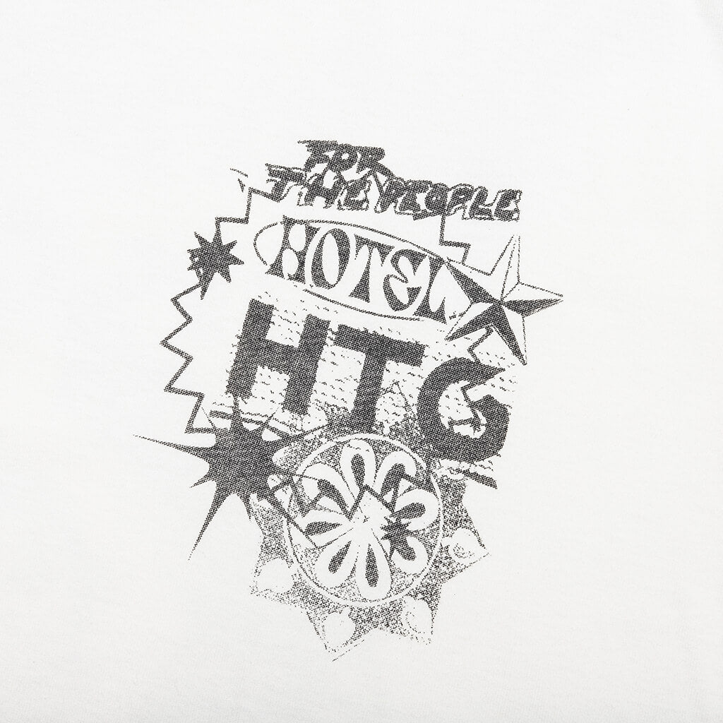 HTG Hotel Collage S/S Tee - White