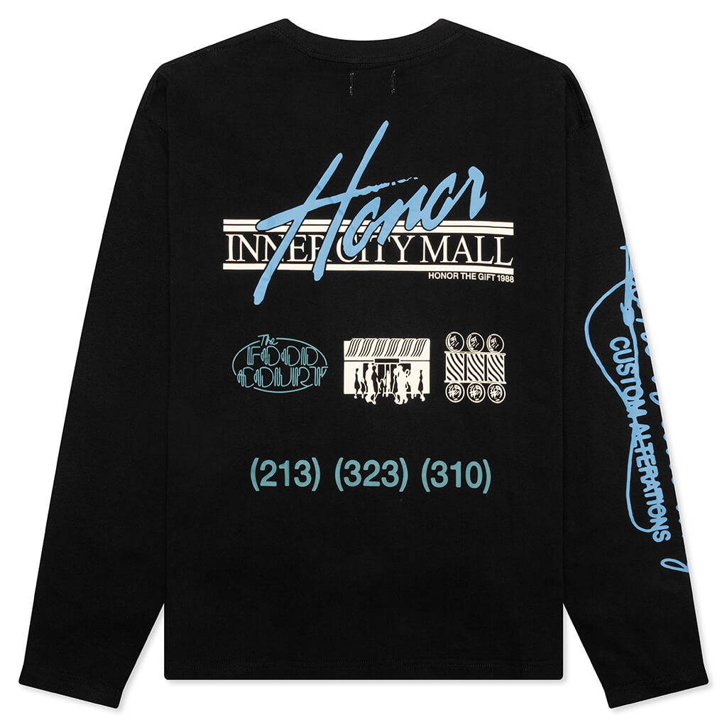 HTG Mall Logo L/S Tee - Black