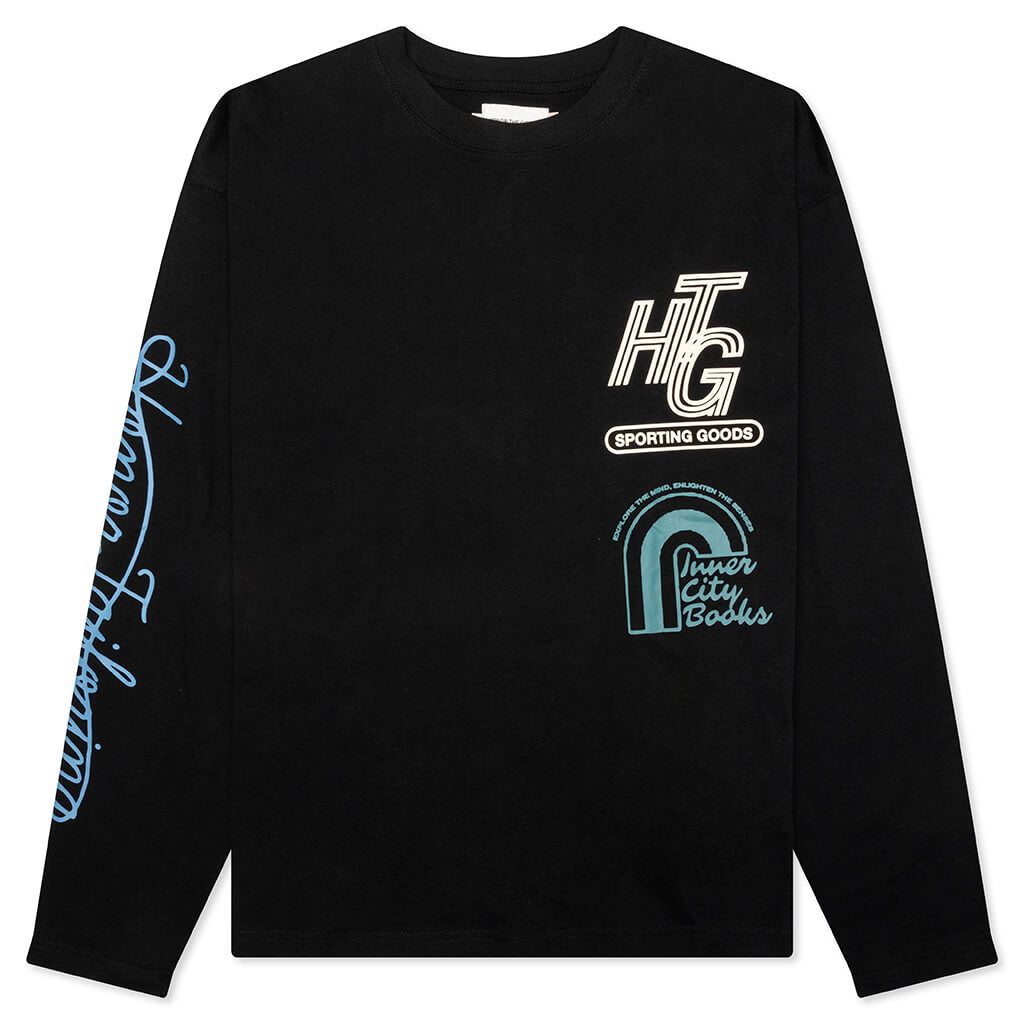 HTG Mall Logo L/S Tee - Black
