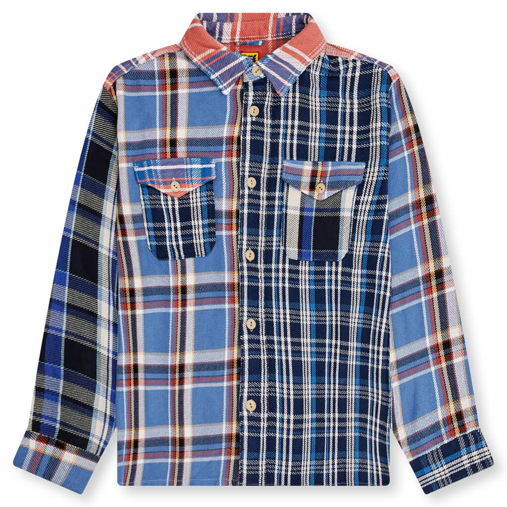 Crazy Check L/S Shirt - Blue