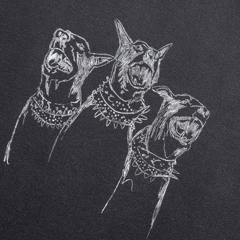 Hand Drawn Thoroughbred Dogs Hoodie - Aged Black