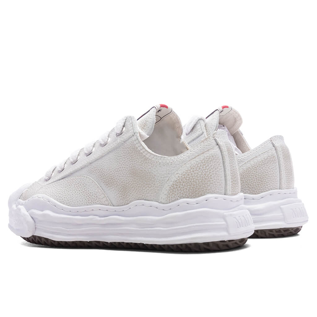 Hank Low OG Sole Brushed Shrink Leather - White