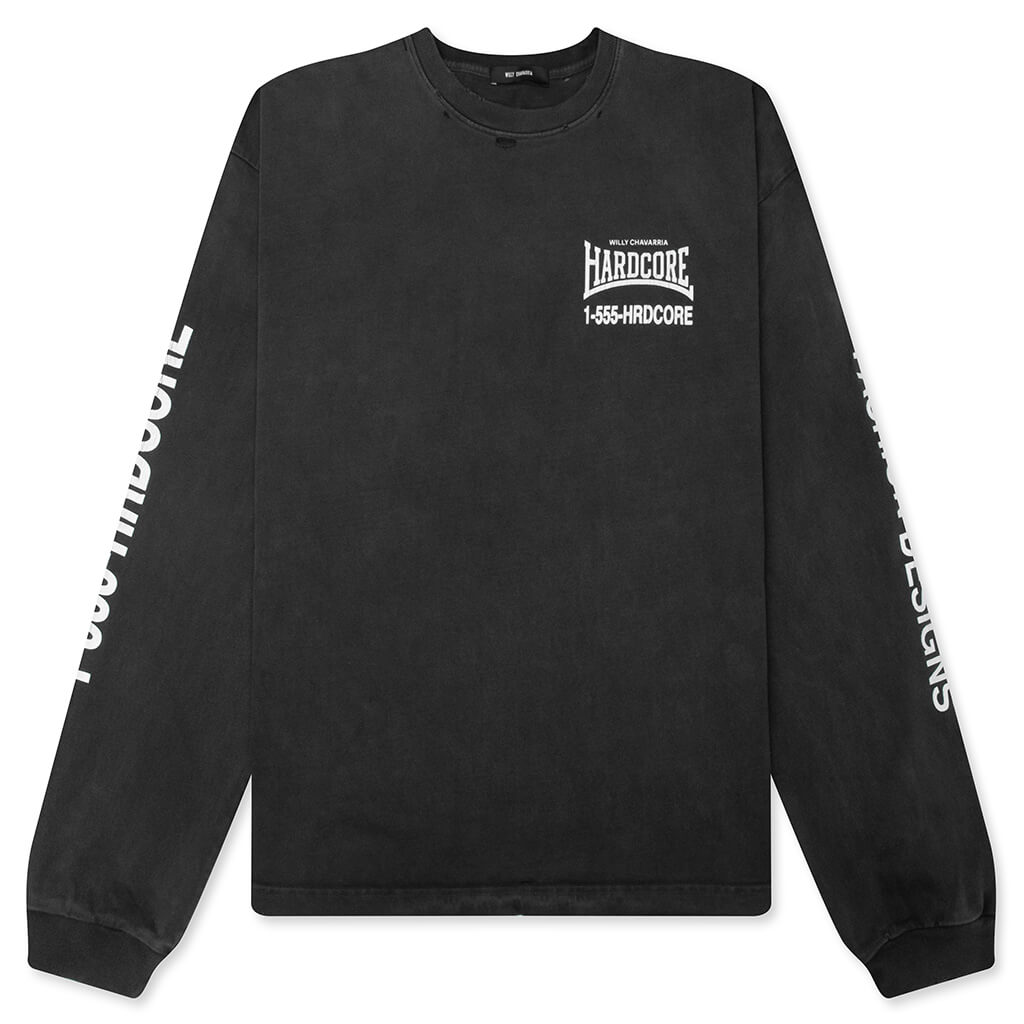 Hardcore L/S Tee - Black Beauty
