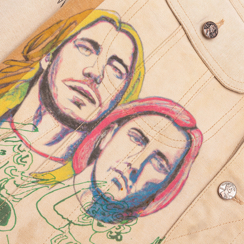 Harrison Reconstructed Trucker Jacket - Multi
