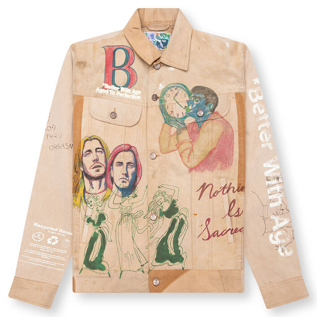 Harrison Reconstructed Trucker Jacket - Multi