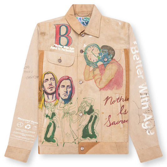 Harrison Reconstructed Trucker Jacket - Multi