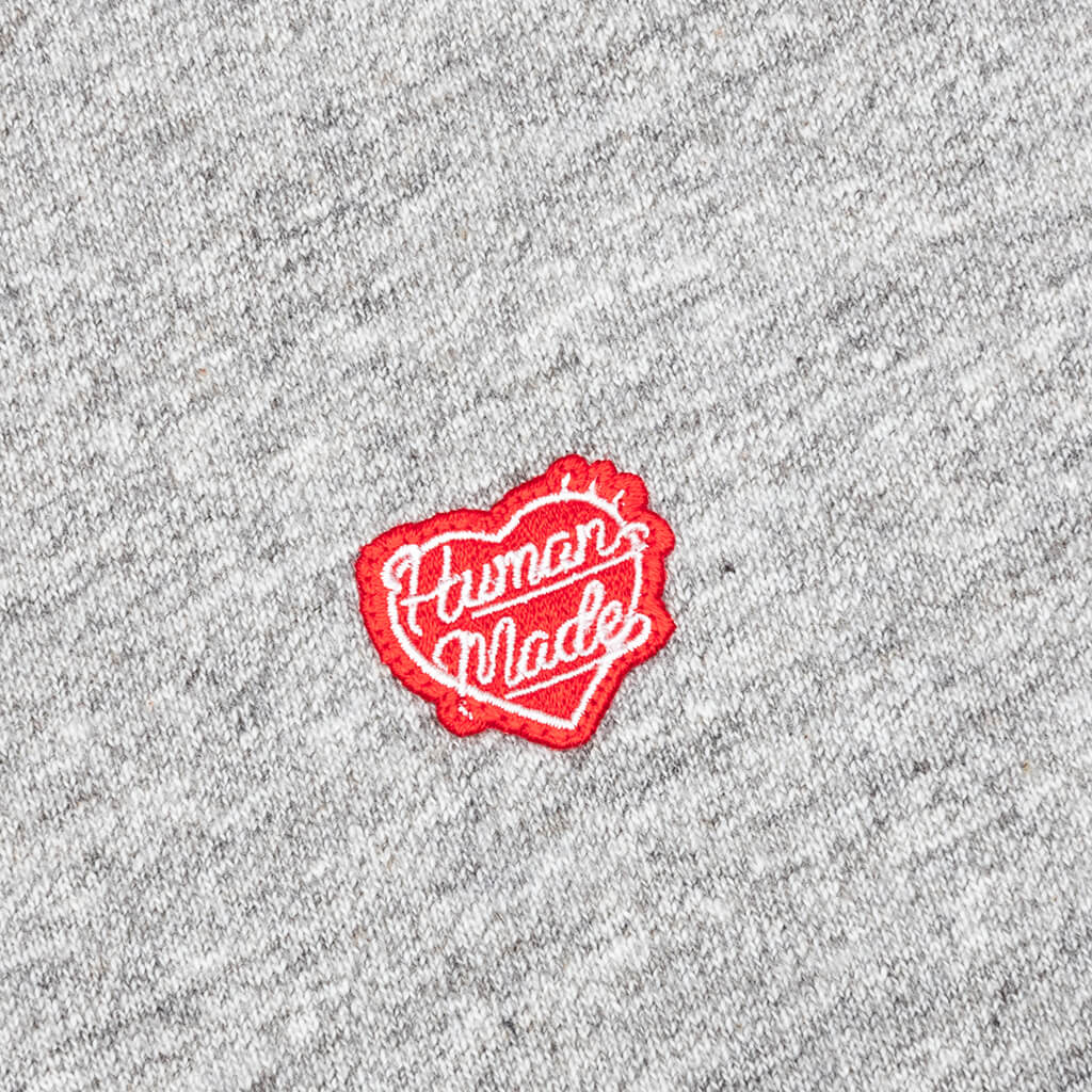 Heart Badge T-Shirt - Grey