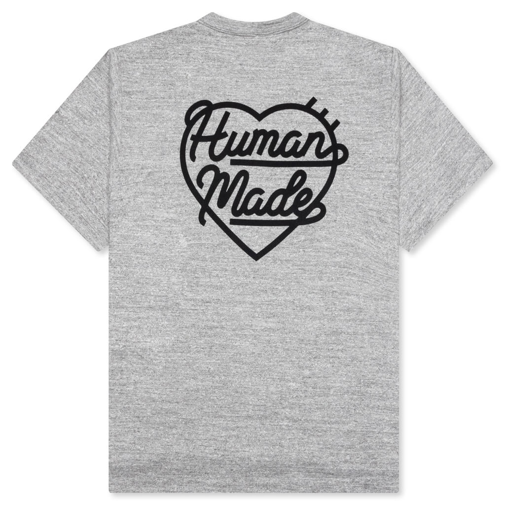Heart Badge T-Shirt - Grey