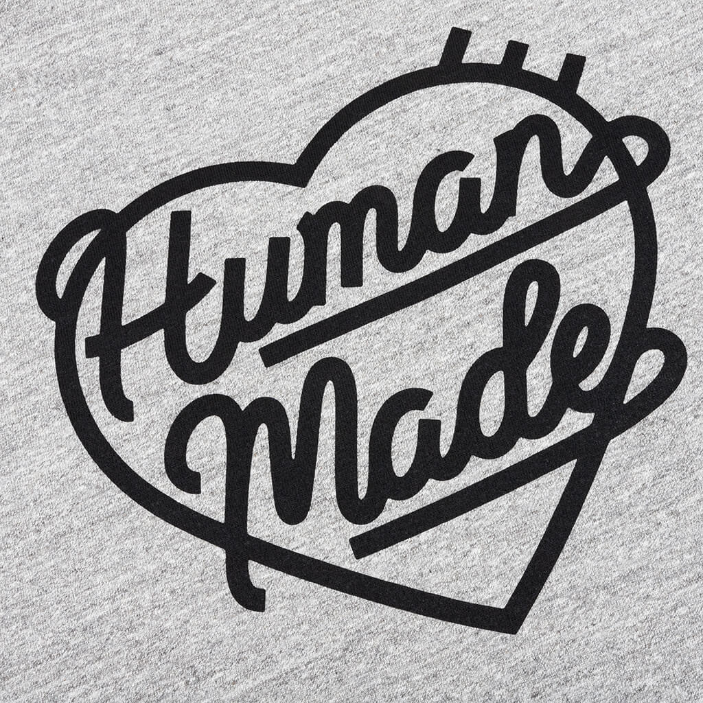 Heart Badge T-Shirt - Grey