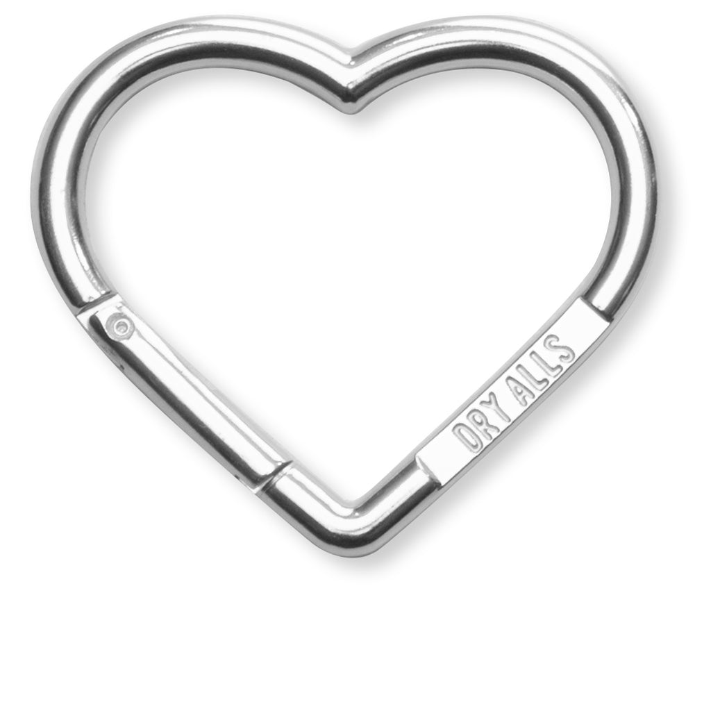 Heart Carabiner - Silver