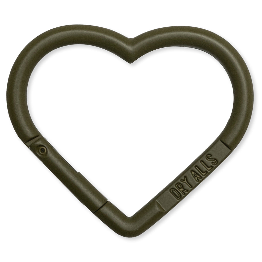 Heart Carabiner - Olive Drab